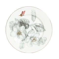 Lucky Art Harmonia New Bone China Naturel Desenli 2li Pasta Tabağı Seti 20cm