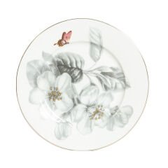 Lucky Art Harmonia New Bone China Naturel Desenli 2li Pasta Tabağı Seti 20cm