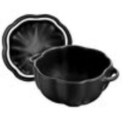 Staub Ceramıque Seramik Cocotte | Siyah | 12 Cm | 500 Ml | Balkabağı