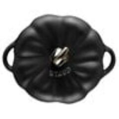 Staub Ceramıque Seramik Cocotte | Siyah | 12 Cm | 500 Ml | Balkabağı