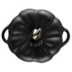 Staub Ceramıque Seramik Cocotte | Siyah | 12 Cm | 500 Ml | Balkabağı