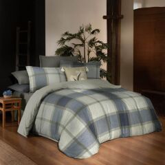 Sarev Gretna Flanel Prıme Nevresim Takımı Çift Kişilik 2Y D K, .Haki