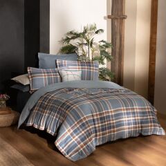 Sarev Callanısh Flanel Prıme Nevresim Takımı Çift Kişilik 2Y D, .Gri