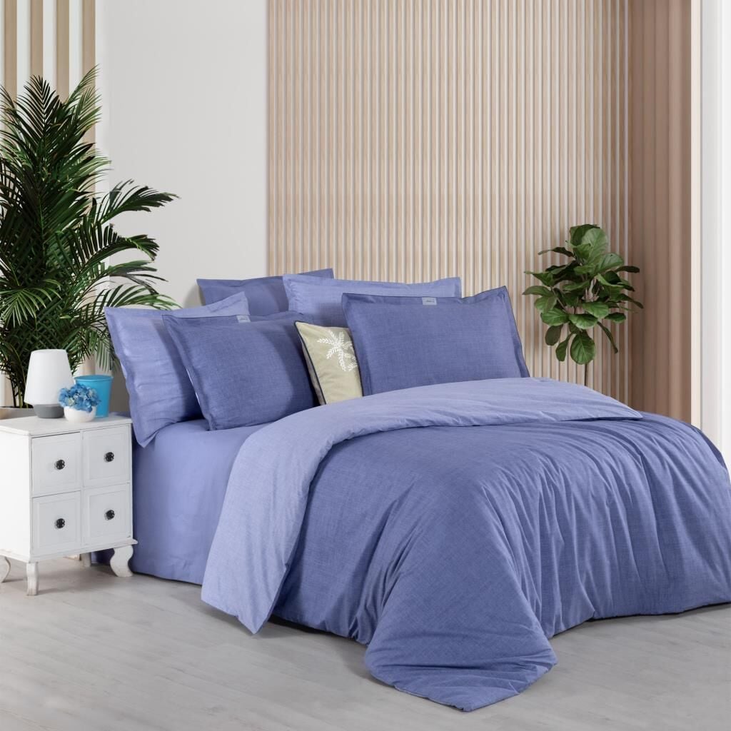 Sarev Solo Tone Rnf Nevresim Takımı Tek Kişilik 1Y D, .Mavi