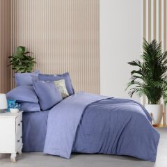 Sarev Solo Tone Rnf Nevresim Takımı Tek Kişilik 1Y D, .Mavi