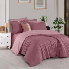 Sarev Solo Tone Rnf Nevresim Takımı Tek Kişilik 1Y D, .Pembe