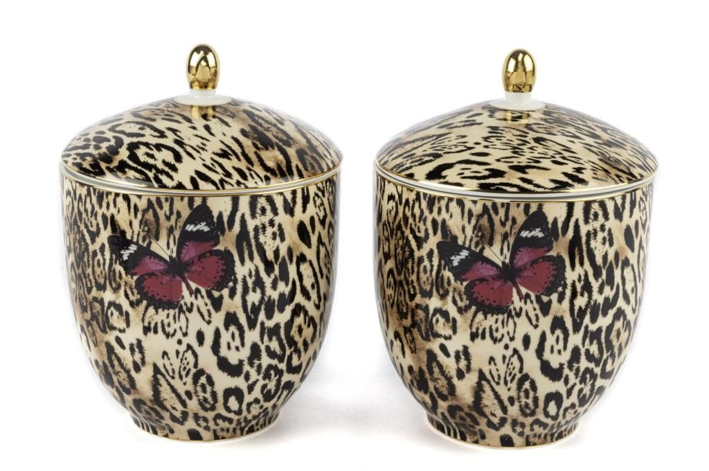 Mikasa Moor Bianco Leopar 2li Kavanoz 13x18cm