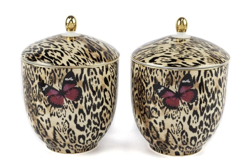 Mikasa Moor Bianco Leopar 2li Kavanoz 13x18cm