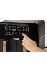 Kenwood Hfp70.000Bk Dual Air Fryer Bk Copper Fritöz
