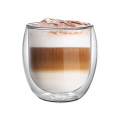 Leggno VETRO Borosilikat Çift Camlı Latte Bardağı 400ML (2ad)