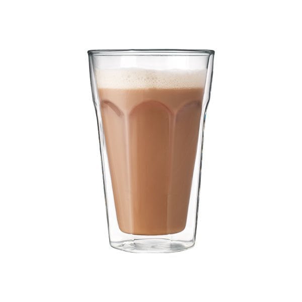 Leggno VETRO Borosilikat Çift Camlı Latte Bardağı 450ML (2ad)