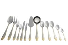 Mikasa Moor Silver Gold Elegance 90 Parça Çatal Bıçak Seti