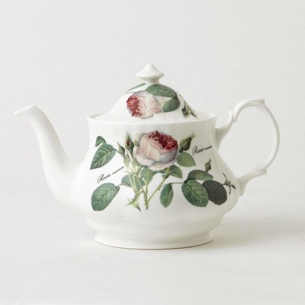 Roy Kirkham Redoute Rose Porselen Demlik