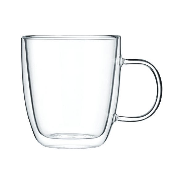 Leggno VETRO Borosilikat Çift Camlı Kulplu Bardak 120ML (2ad)