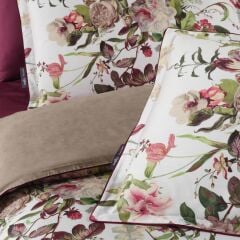 Sarev Bella Rose Saten Nevresim Takımı Çift Kişilik 4Y D K, Multi