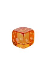 Lucky Art Turuncu Kristal Zar 7 Cm
