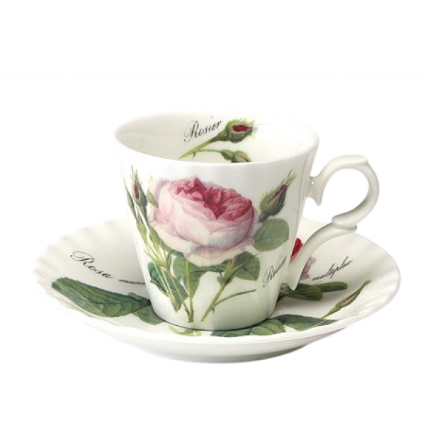 Roy Kirkham Redoute Rose Espresso Fincan Ve Tabağı-Tekli