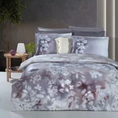 Sarev Inova Saten Nevresim Takımı Çift Kişilik 4Y D K, .Lila