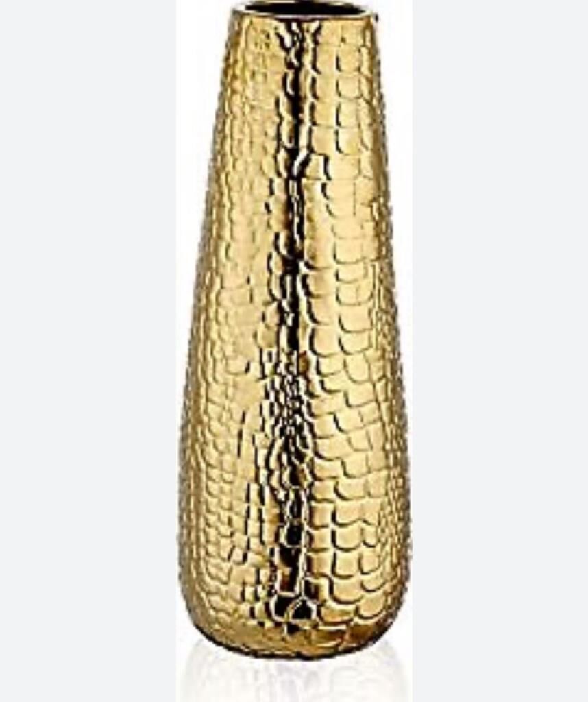 Mikasa Moor Gold Kabartmalı Vazo 39cm