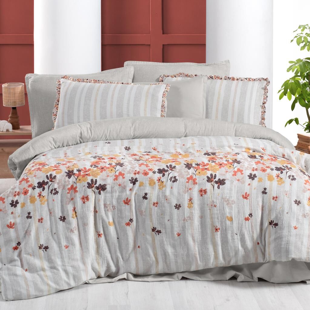 Sarev Mood Comfort Catalına Çift Kişilik Nevresim Takımı-Bej