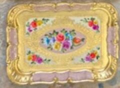 L&M 1/Pgfa-2 Gül Ağacı Pembe Tepsi 29X21 Cm