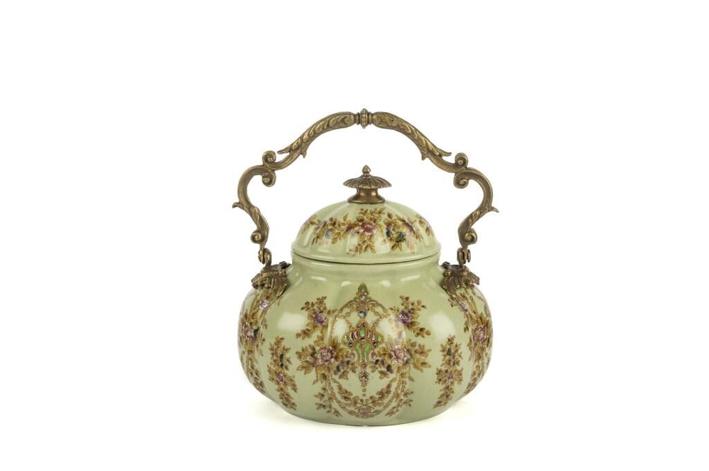 Mikasa Moor Yeşil Gül Des Demlik 19x14x18cm