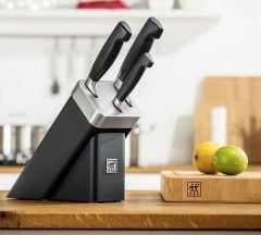 Zwilling Four Star 4 Parça Blok Bıçak Seti Siyah