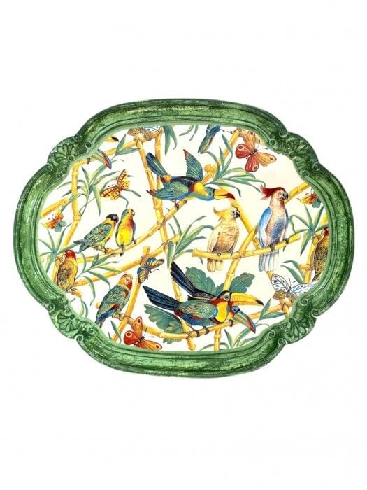 Tirinnanzi Amazonia Oval Büyük Tepsi 
52X37