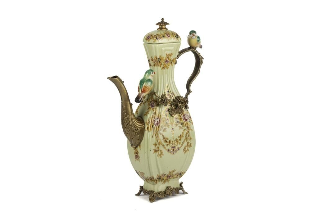 Mikasa Moor Yeşil Gül Des Kapaklı İbrik 27x8x40cm