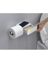 Joseph Joseph Easystore Çelik Duvara Monte Tuvalet Kağıdı Tutucu - Beyaz 70529
