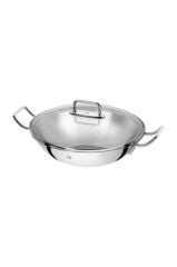 Zwilling Paslanmaz Çelik Cam Kapaklı Wok Tencere 32 Cm