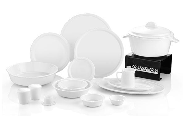Koleksiyon Eser-İ İstanbul 12 Kişilik 120 Parça Sade Yemek Takımı