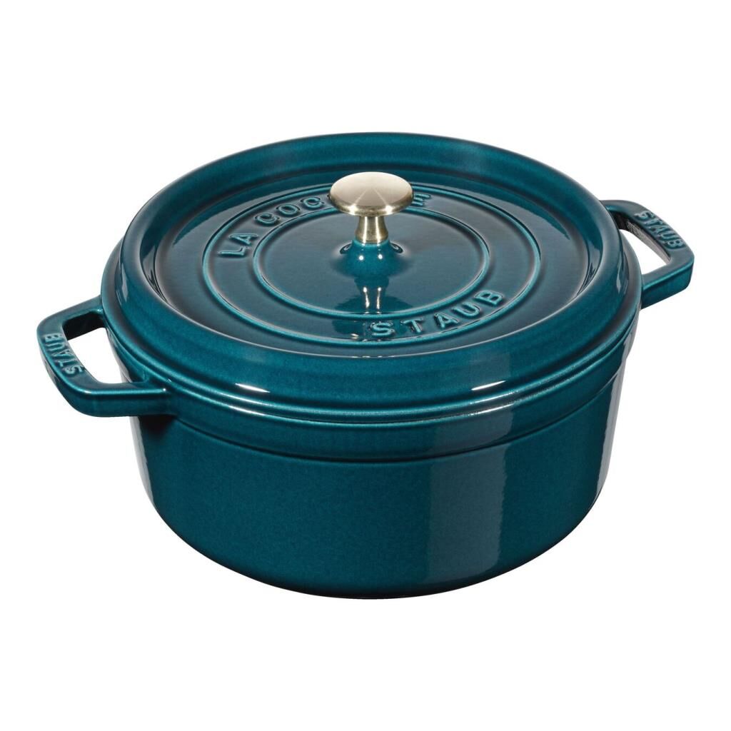 Staub La Cocotte Döküm Tencere | Akdeniz Mavisi | 24 Cm | 3.7 L | Yuvarlak-405086540