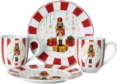 Hutschenreuther Christmas Love Red 4 Parça Kupa&Tabak Seti