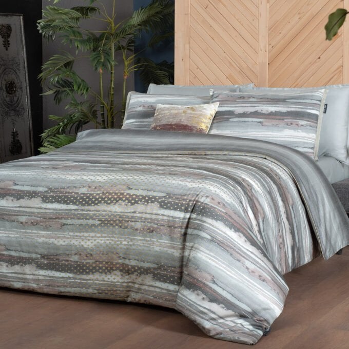 Sarev Juno  Çift Kişilik %100 Pamuk Saten Nevresim Takımı