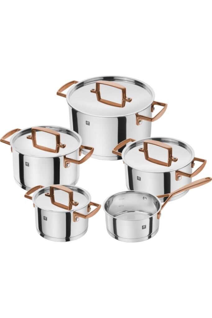 Zwilling Bellasera Tencere Ve Tava Seti | 18/10 Paslanmaz Çelik | 5-Parça