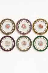 S.Clairy Pearl Flowers Mix 6lı Pasta Tabağı 19cm