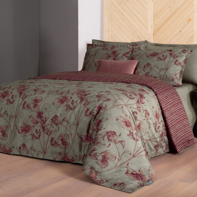 Sarev Kristen Çift Kişilik %100 Pamuk Saten ''300 TC'' Nevresim Takımı