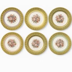 S.Clairy Lacy Flowers Mix 6lı Pasta Tabağı 19cm