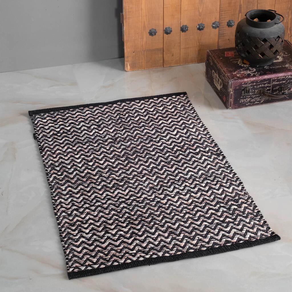 Sarev Marcello 70*100 Yer Halısı, .Siyah