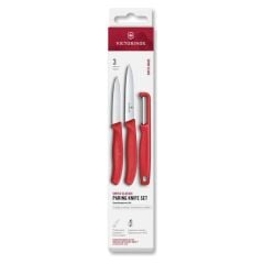 Victorinox Swıssclas. Soyma Bıçak+Soyacak Set,Kırmızı