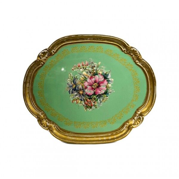 Tirinnanzi Sclairy Oval Orta Tepsi 36x45cm