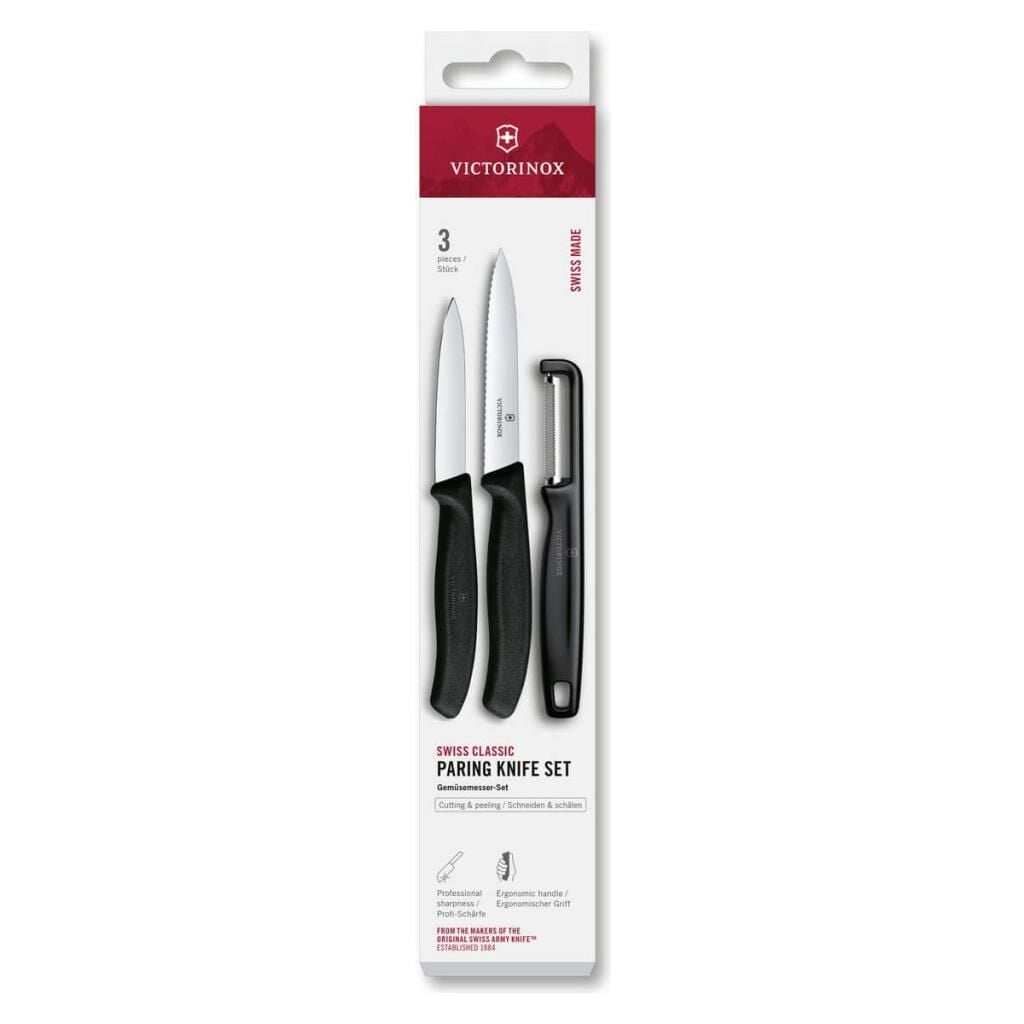 Victorinox Swıssclas.Soymabıçak+Soyacak Set,Siyah