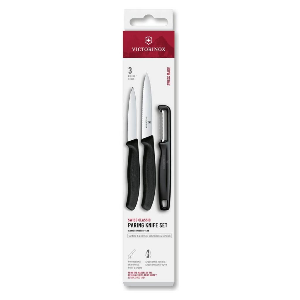 Victorinox Swıssclas.Soymabıçak+Soyacak Set,Siyah