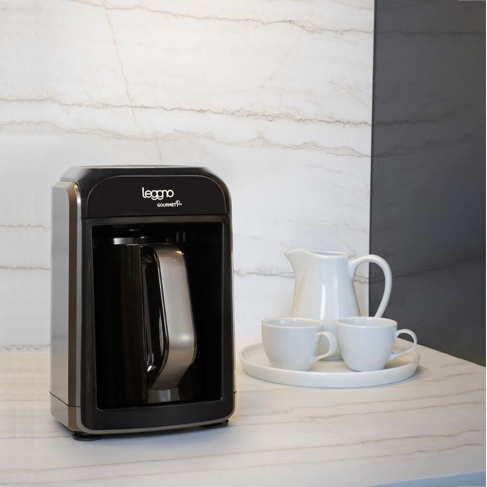Leggno Gourmetpro Közde Türk Kahve Makinesi-Metalik Gri