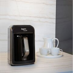 Leggno Gourmetpro Közde Türk Kahve Makinesi-Metalik Gri