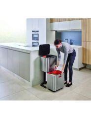 Joseph Joseph Totem Çöp Kovası 40 Litre Paslanmaz Çelik