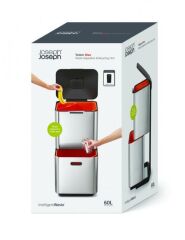 Joseph Joseph Totem Çöp Kovası 40 Litre Paslanmaz Çelik