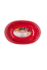 Pyrex Oval Kırmızı Fırın Kabı 31 Cm