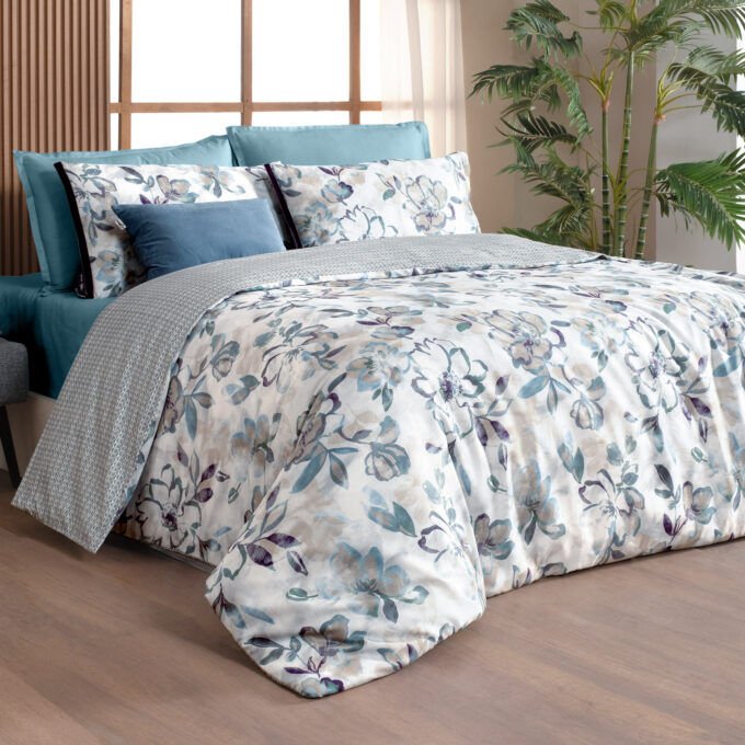 Sarev Uliana Çift Kişilik %100 Pamuk Saten ''300 TC'' Nevresim Takımı